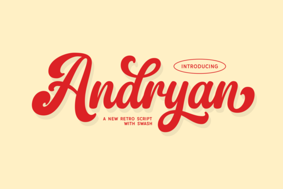 Andryan: A Bold Retro Script Font Built for Branding