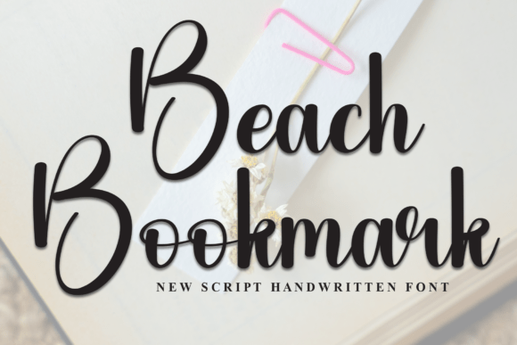 Beach Bookmark: A Font That Feels Like a Personal Touch