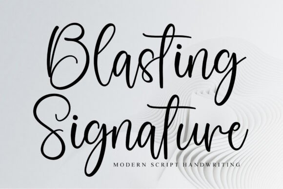 Blasting Signature: A Designer's Review of This Elegant Script Font