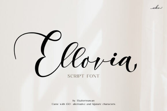 Ellovia Font: A Web Designer’s Take on Stylish Script