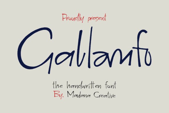 Gallamfo: A Handwritten Brush Font for an Authentic Business Brand