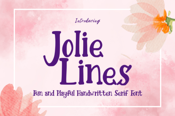 Jolie Lines: A Playful Font for Creative Makers