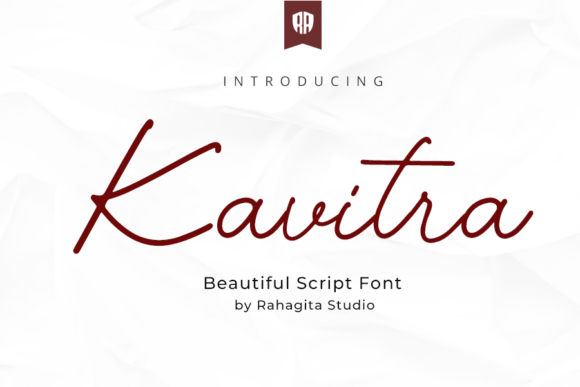 Kavitra: A Script Font for Editorial Elegance