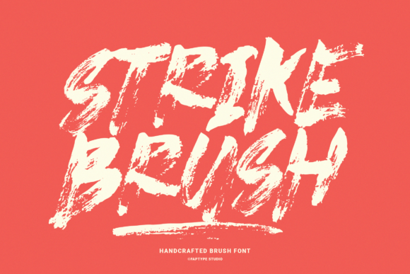 Strike Brush Typeface: A Bold, Handcrafted Font for Digital Design
