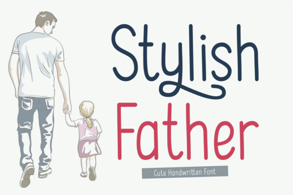 Stylish Father: A Handwritten Font for Editorial Warmth